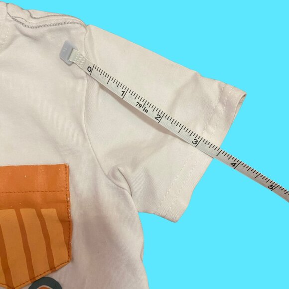 Tommy Bahama Baby Boys 18M White Graphic Tee – Dump Truck Pocket Design - Picture 5 of 7